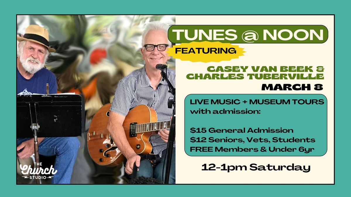 TUNES @ NOON featuring Casey Van Beek & Charles Tuberville