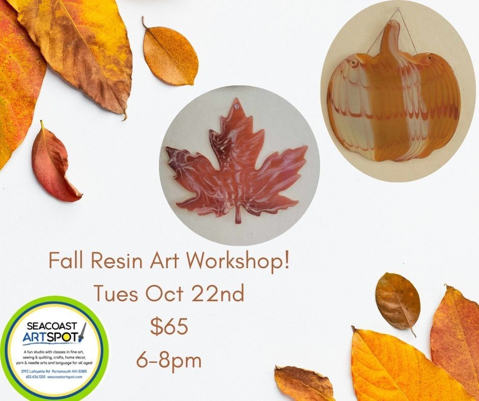 Fall Resin Art Workshop! $65