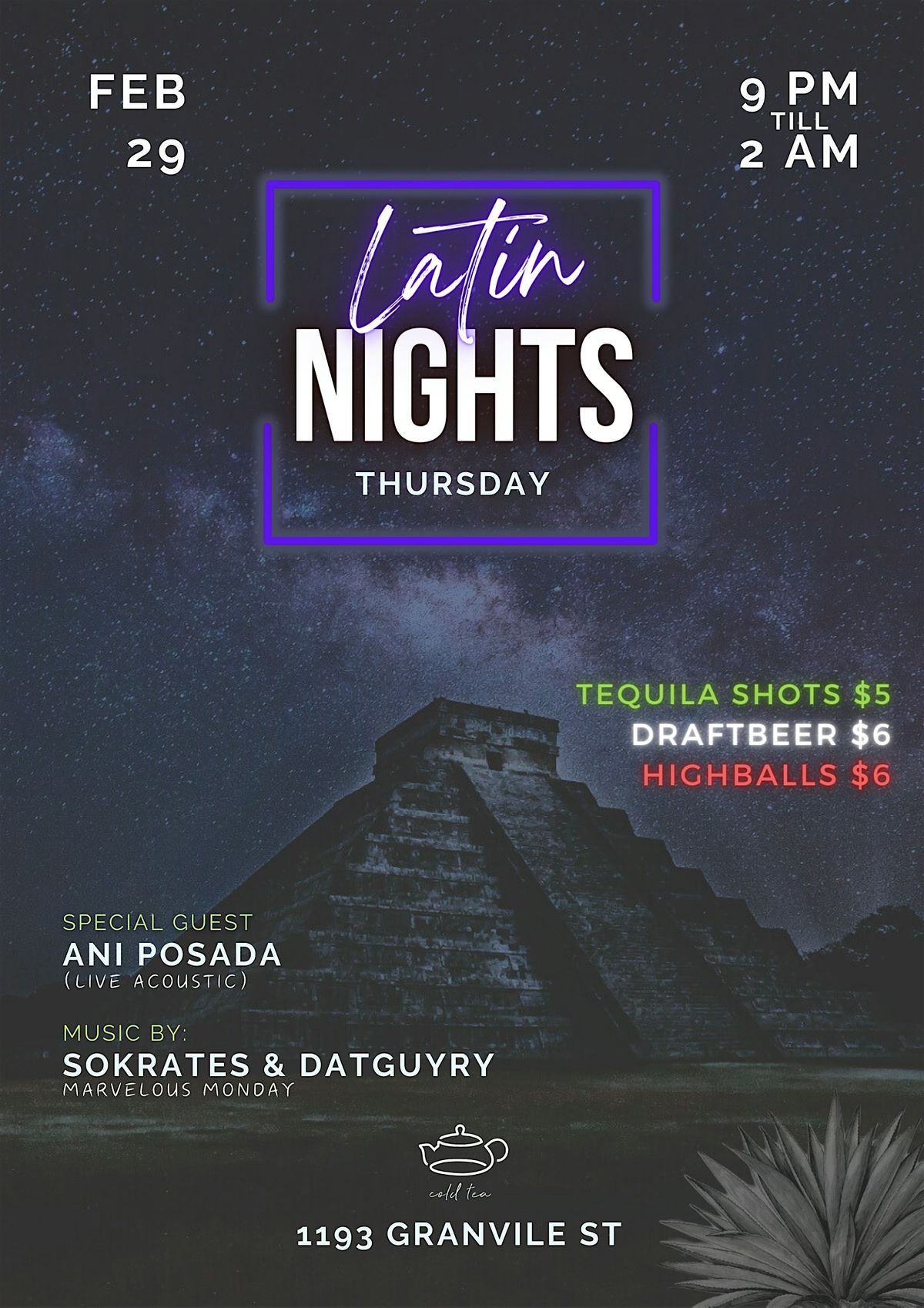 Thursday Latin Nights @coldtealounge