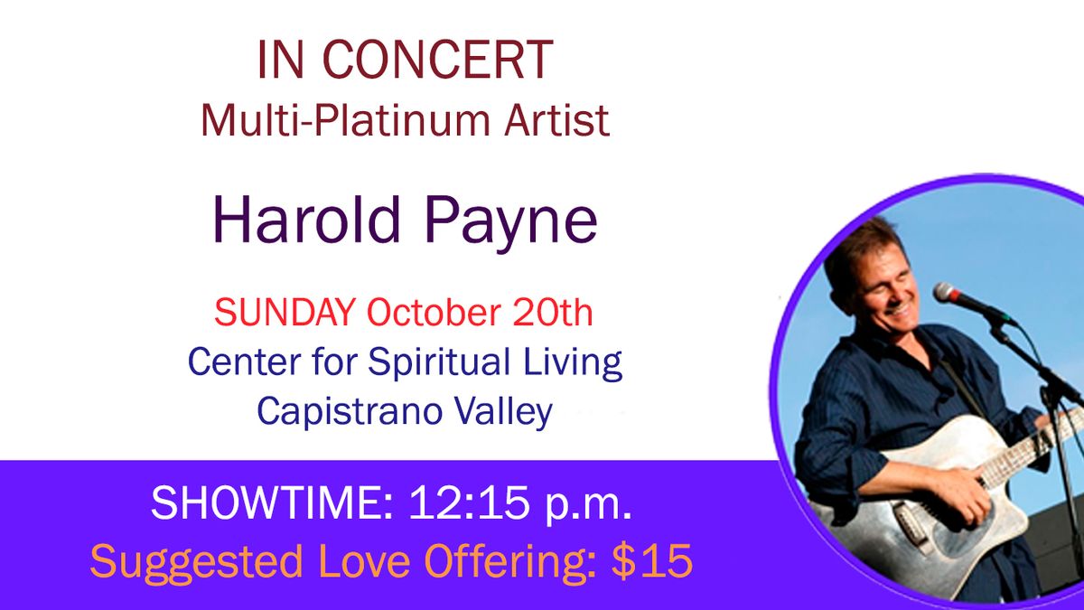 Harold Payne Live in Concert