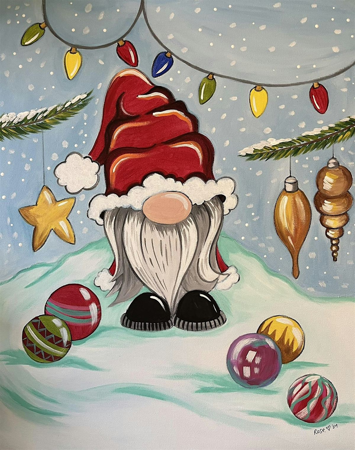 Paint Day for Adults (18+ yrs.)- XMAS GNOME