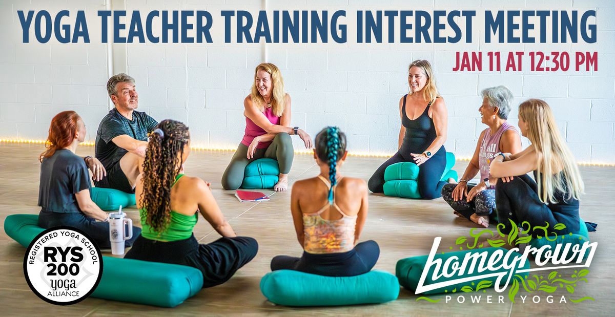 Yoga Teacher Training Interest Meeting