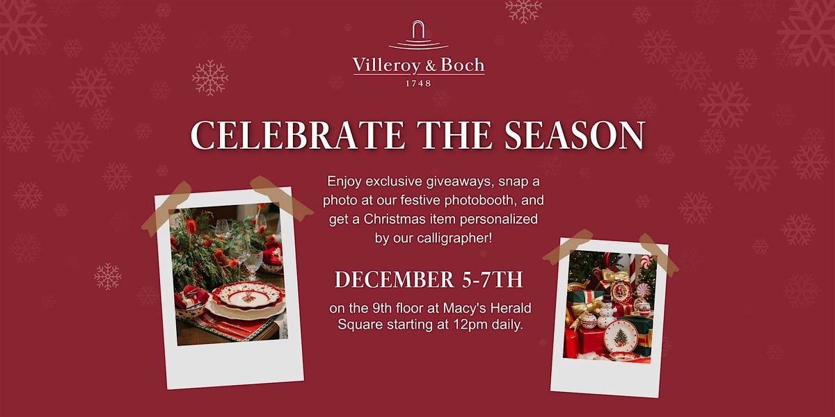 Villeroy and Boch Celebrate the Season Event