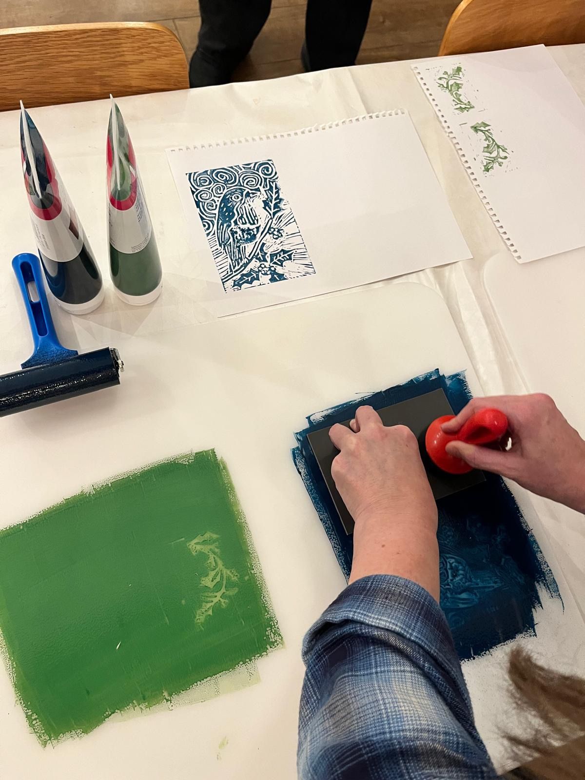 Lino printing