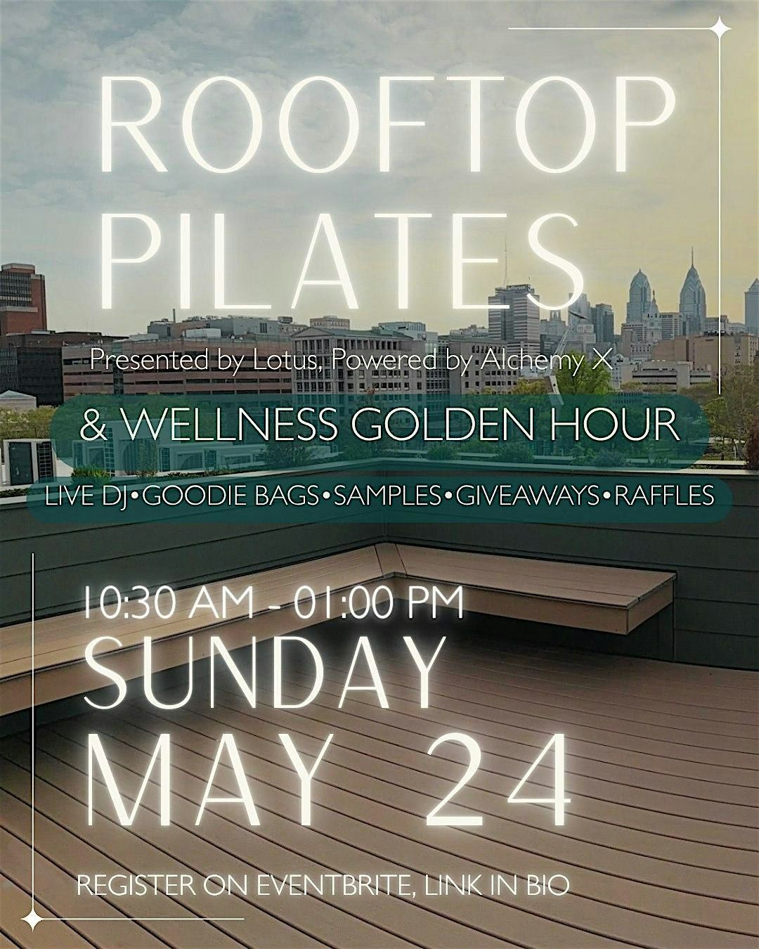 Rooftop Pilates for Eagles Autism Foundation