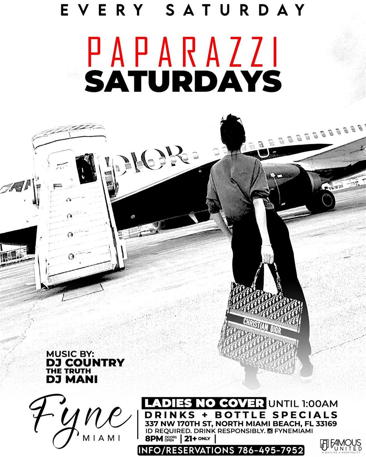 PAPARAZZI SATURDAYS @ FYNE MIAMI