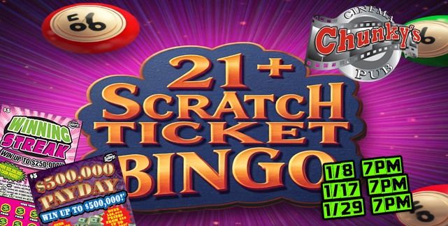 21+ Scratch Ticket Bingo Night!!! Hosted by Wendy!!!