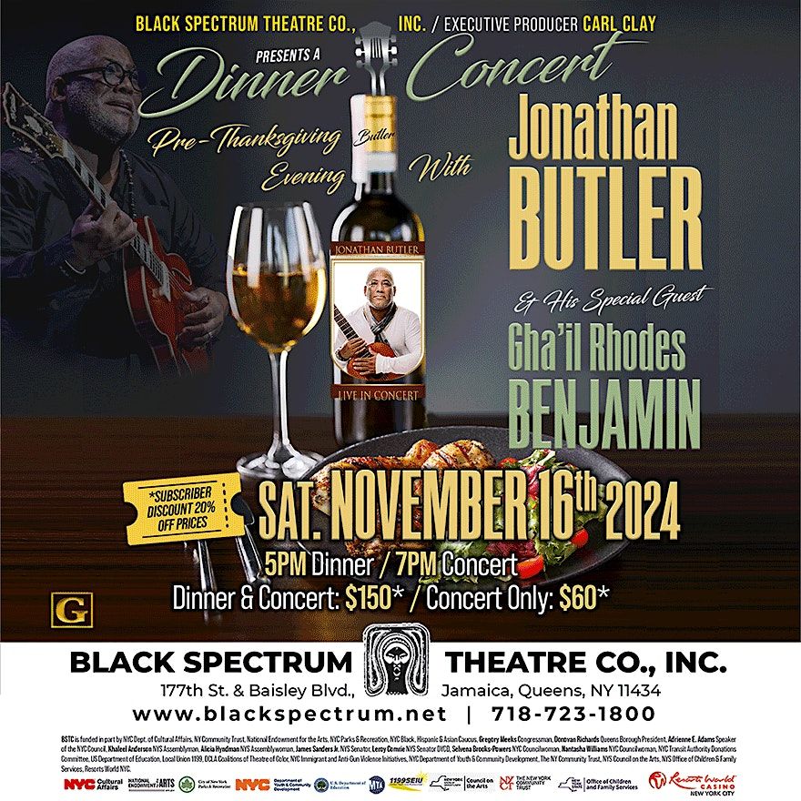 Black Spectrum Theatre Co. Inc. Presents a Pre-Thanksgiving Dinner Concert