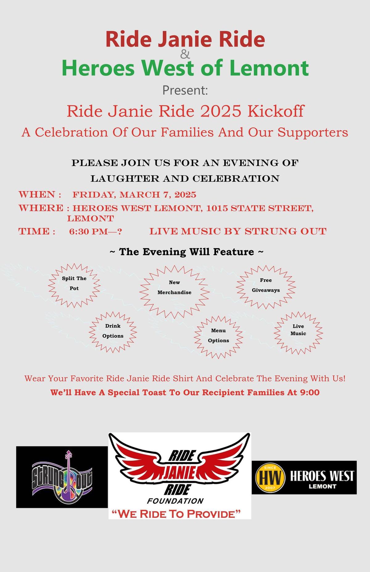 Ride Janie Ride Kickoff 2025