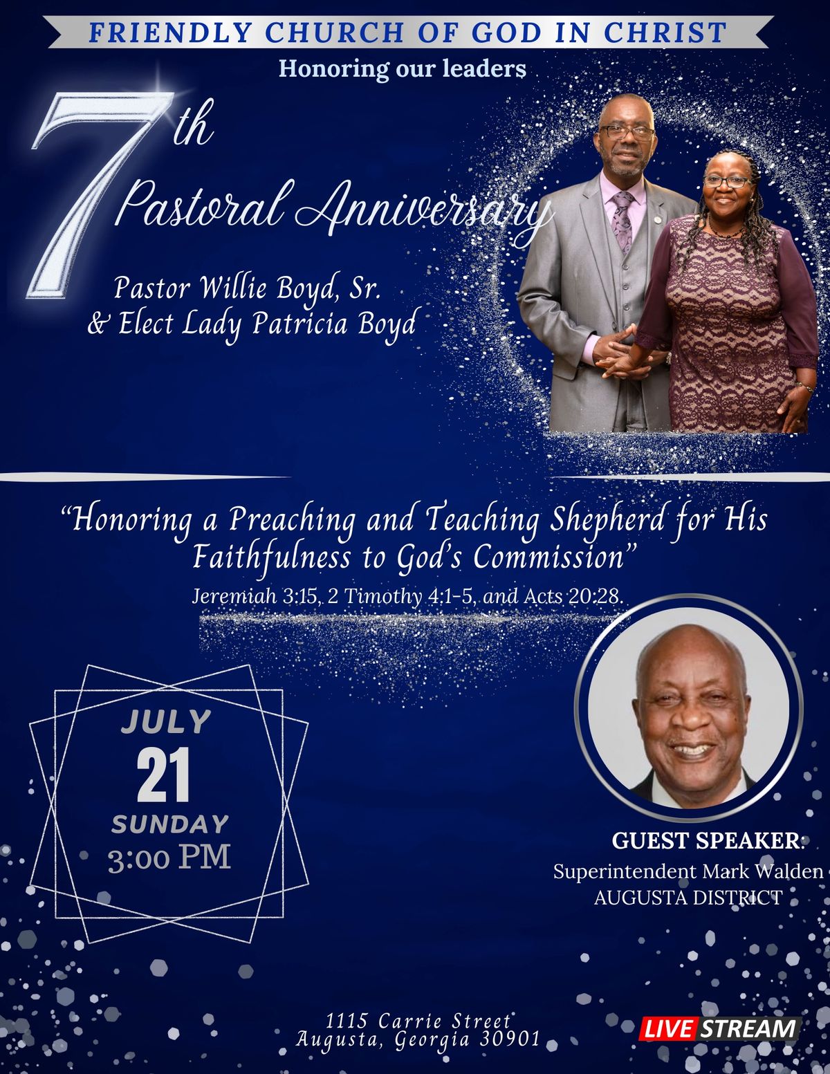 7th Pastoral Anniversary 