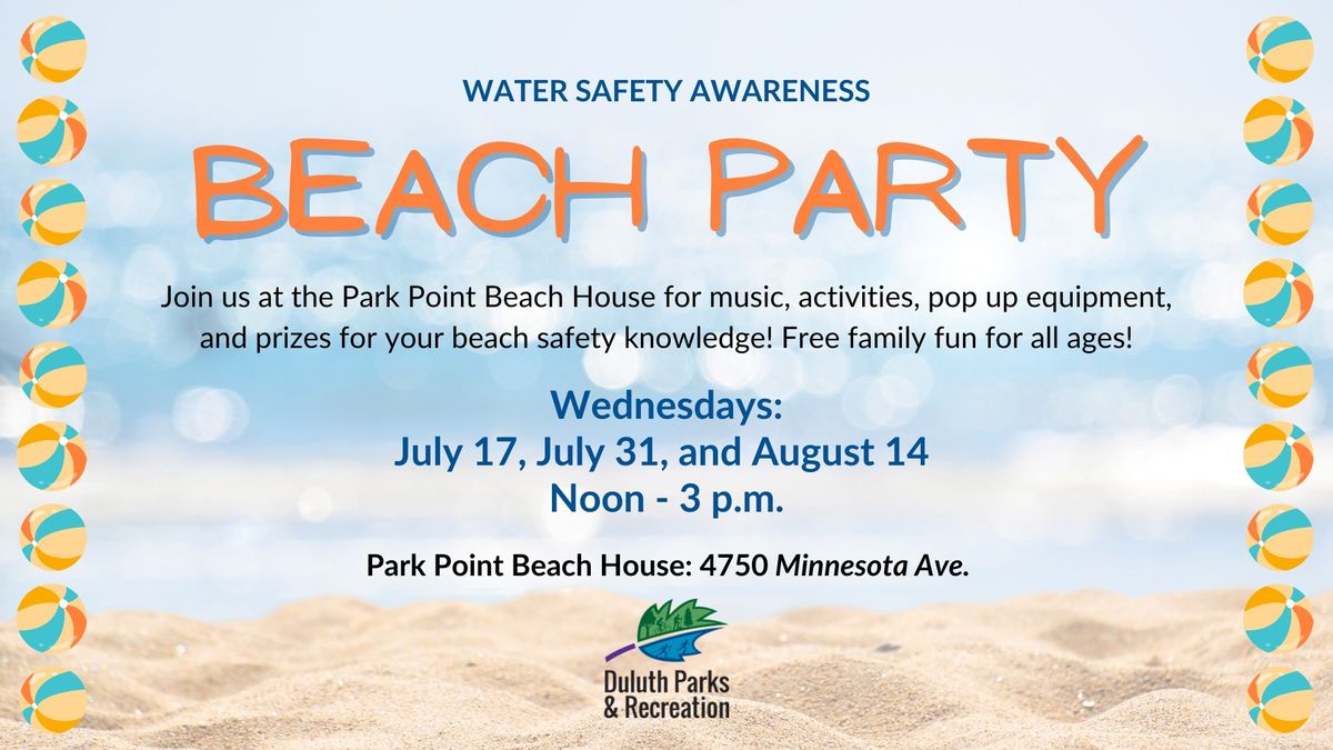 Water Safety Beach Party