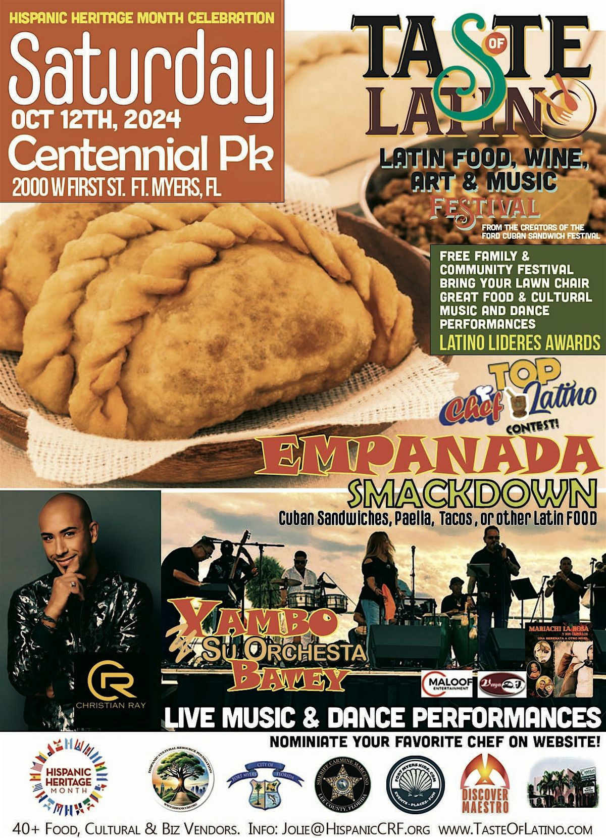 EMPANADA SMACKDOWN @ 3RD TASTE OF LATINO FESTIVAL in SWFL\/Ft. Myers, FL