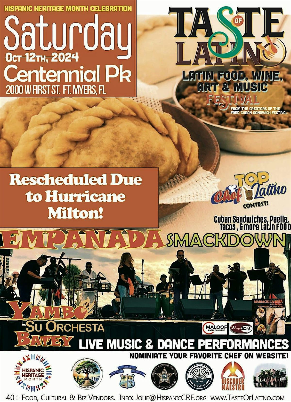 EMPANADA SMACKDOWN @ 3RD TASTE OF LATINO FESTIVAL in SWFL\/Ft. Myers, FL