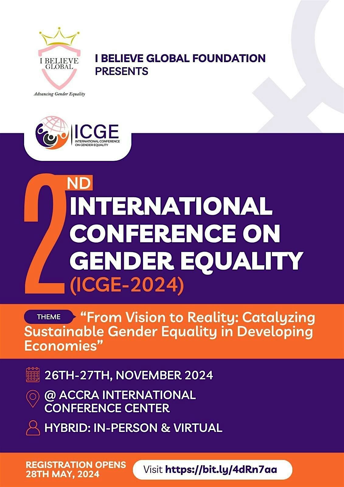 2nd INTERNATIONAL CONFERENCE ON GENDER EQUALITY (ICGE-2024)