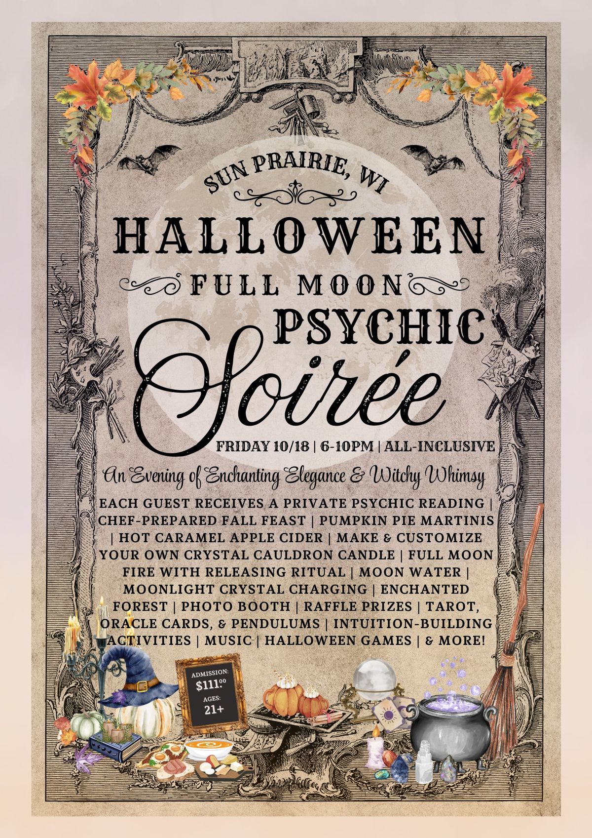 Halloween Full Moon Psychic Soir\u00e9e