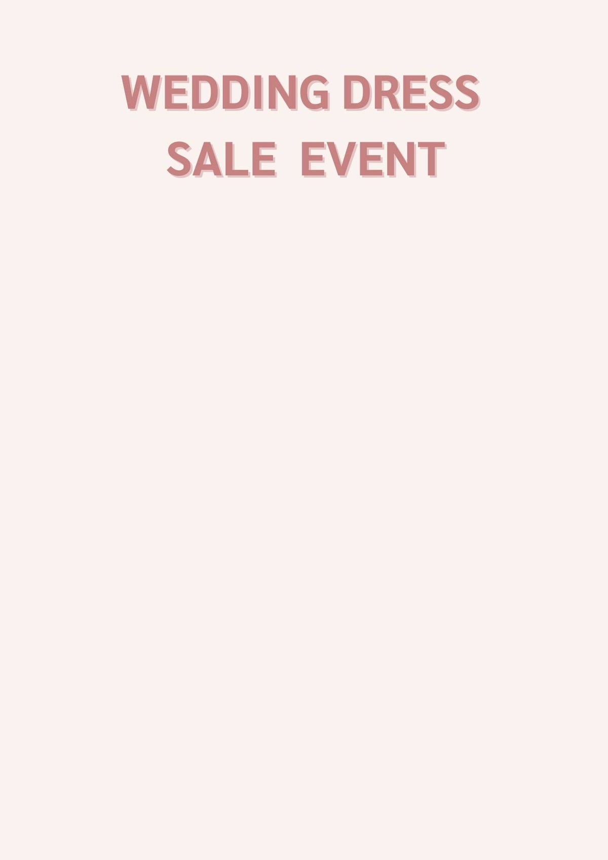 Willen Wedding Sale Event