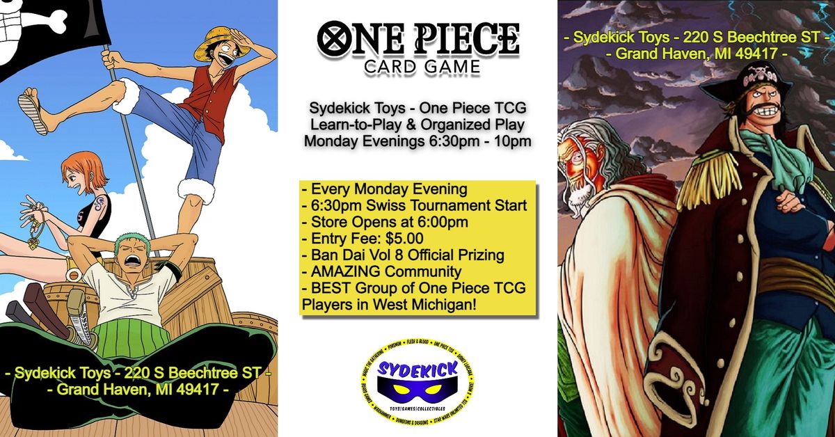 Sydekick Toys One Piece TCG Learn-to-Play & Organized Play Monday Evenings