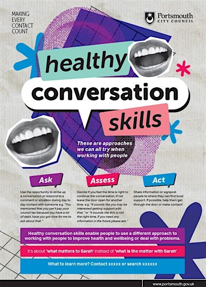 Healthy Conversation Skills & Making Every Contact Count