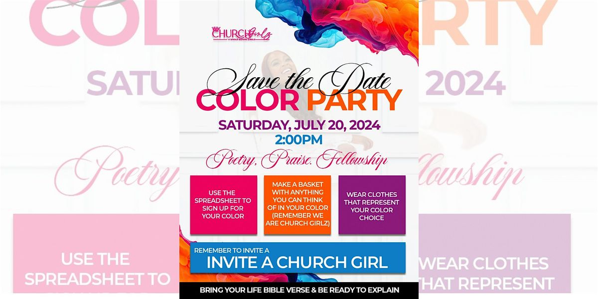 Church Girlz COLOR PARTY