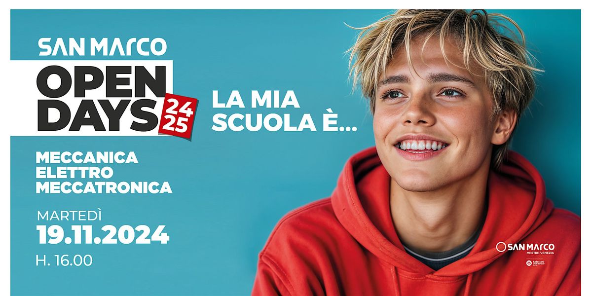 OPEN DAY \/ MECCANICA - ELETTRO - MECCATRONICA \/ 19.11.2024