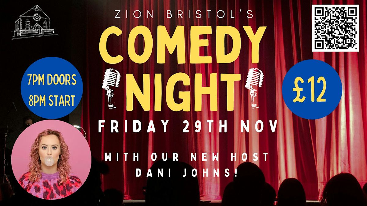 29th Nov COMEDY NIGHT at Zion