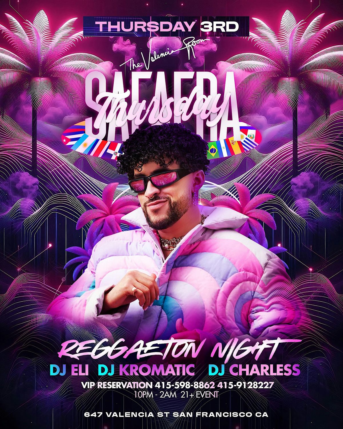 SAFAERA THURSDAY, PREMIERE REGGAETON X HIPHOP @THE VALENCIA ROOM