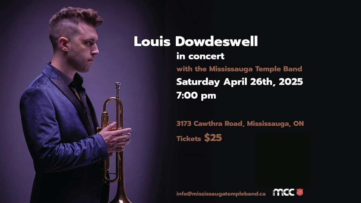 Louis Dowdeswell in concert with the Mississauga Temple Band