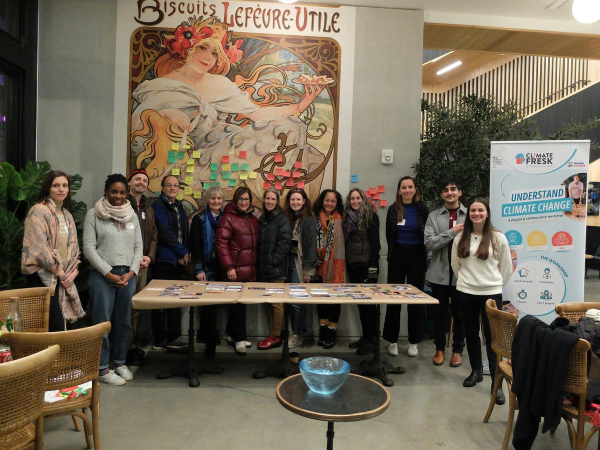 Climate Fresk workshop at Saint-Germain Bakery (EN) French dinner included