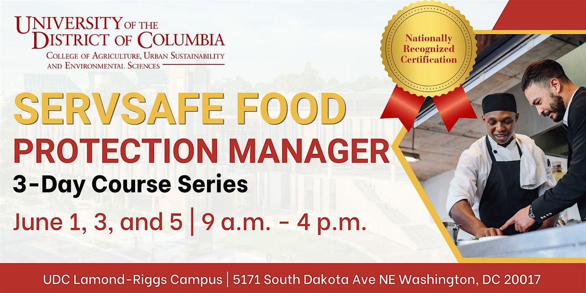UDC ServSafe Food Protection Manager Course (June 2026)