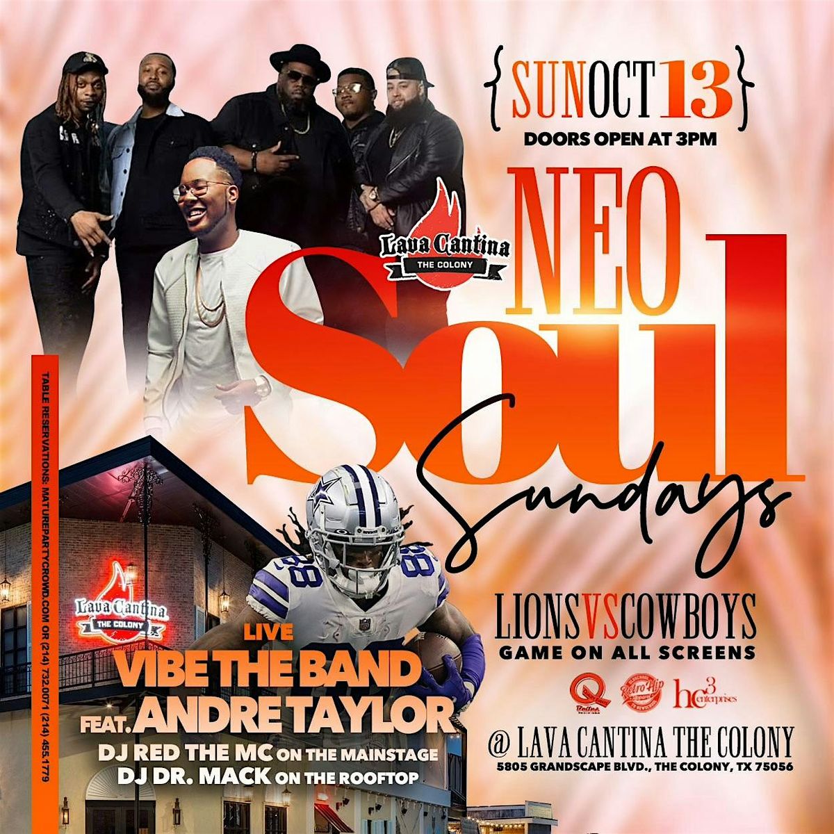 NEO SOUL SUNDAYS  with VIBE THE BAND feat ANDRE TAYLOR  @ Lava Cantina