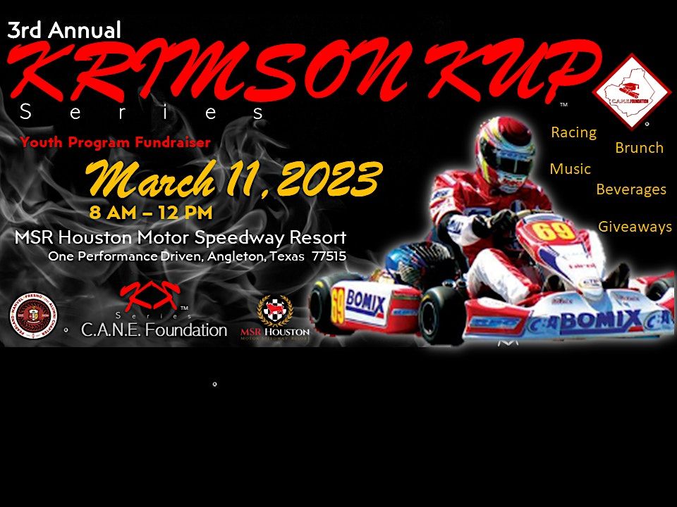 Krimson Kup Cart Racing Fundraiser by CANE Foundation, MSR Karting ...