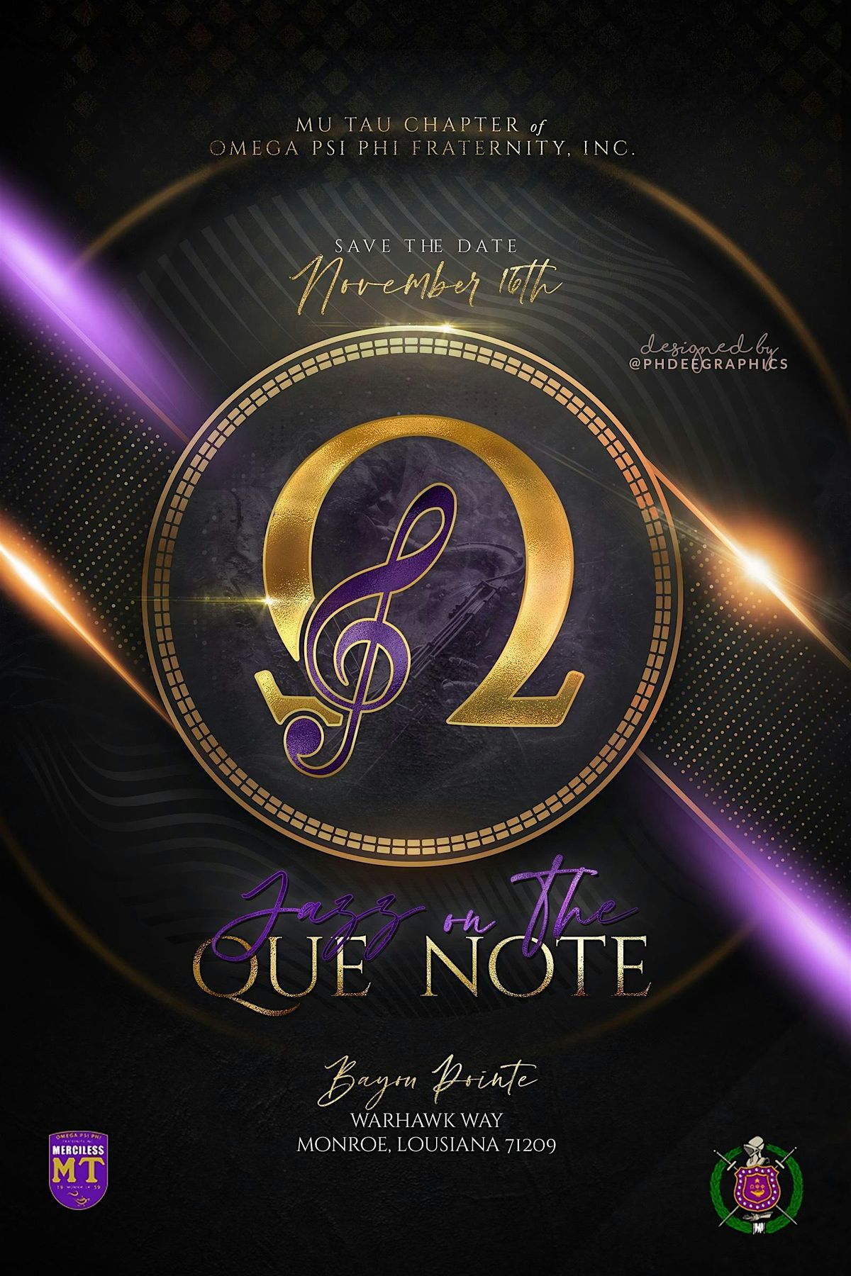 JAZZ ON THE QUE NOTE & SCHOLARSHIP BENEFIT ALL BLACK AFFAIR