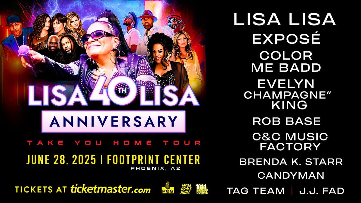 Lisa Lisa with Expose and Candyman and J.J. Fad and Rob Base