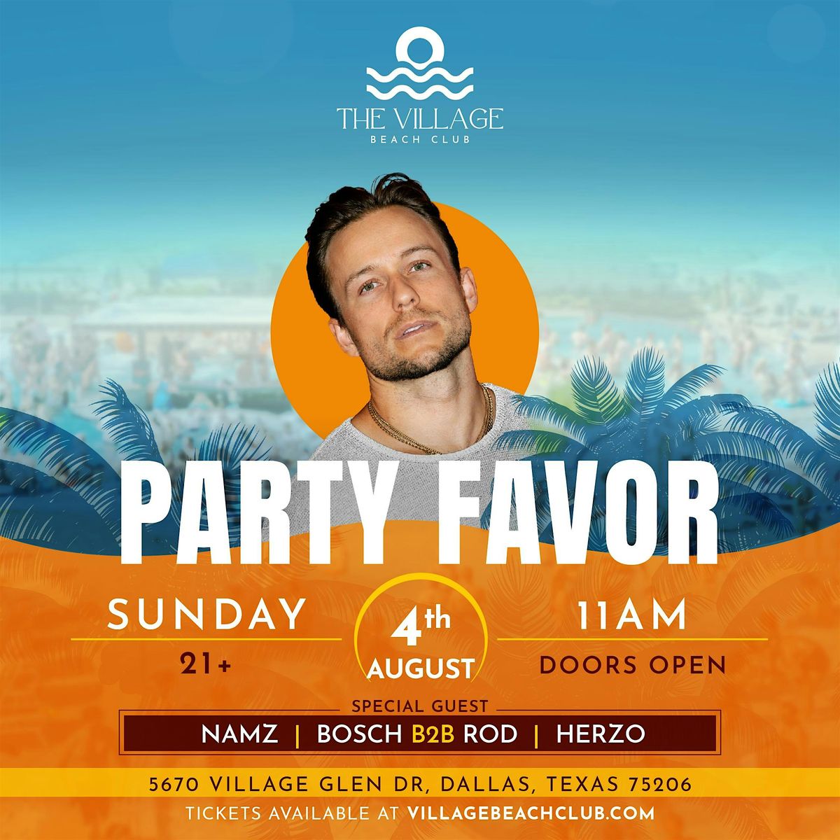 Party Favor at the Village Beach Club