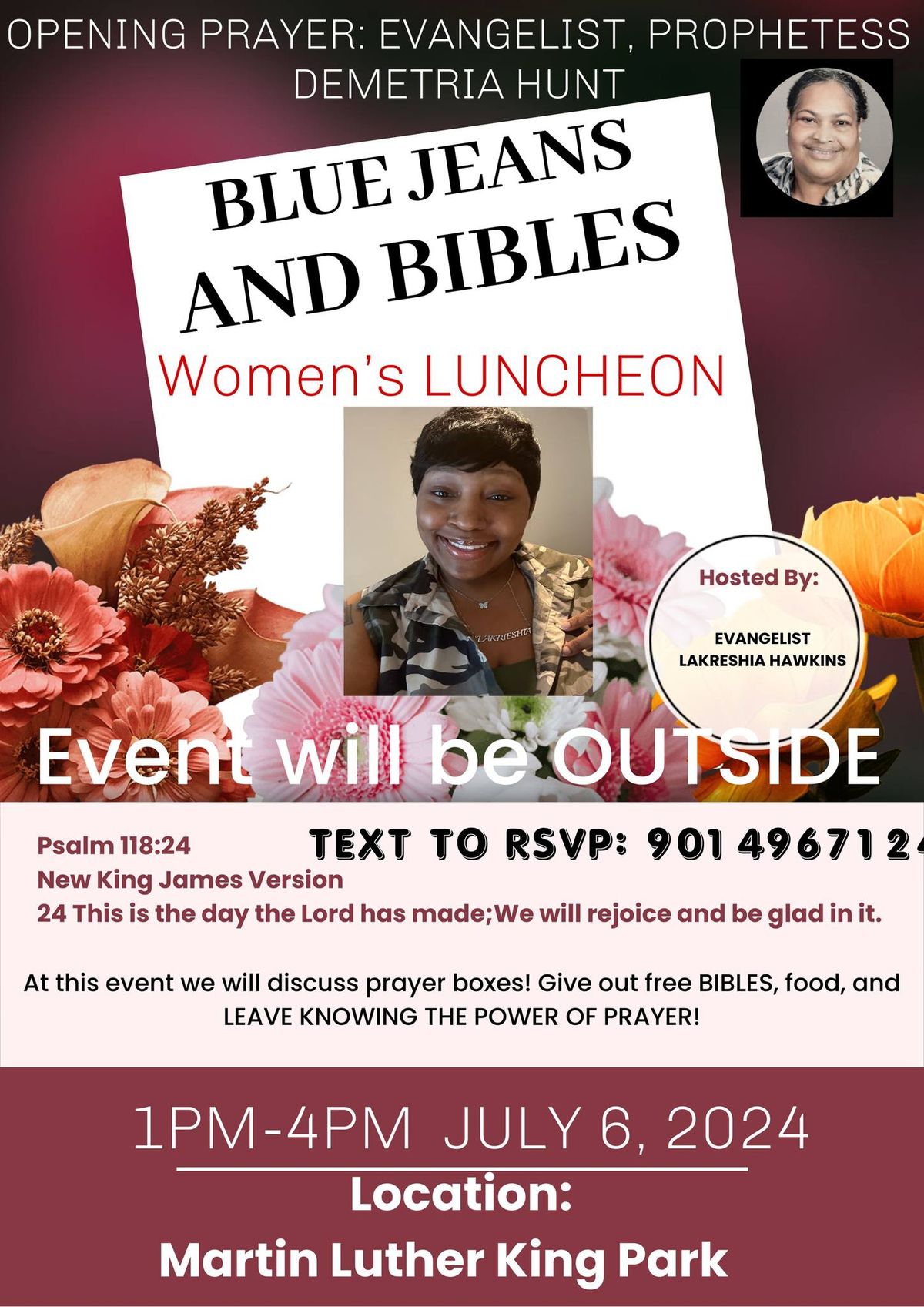 BLUE JEANS AND BIBLES WOMEN\u2019S LUNCHEON
