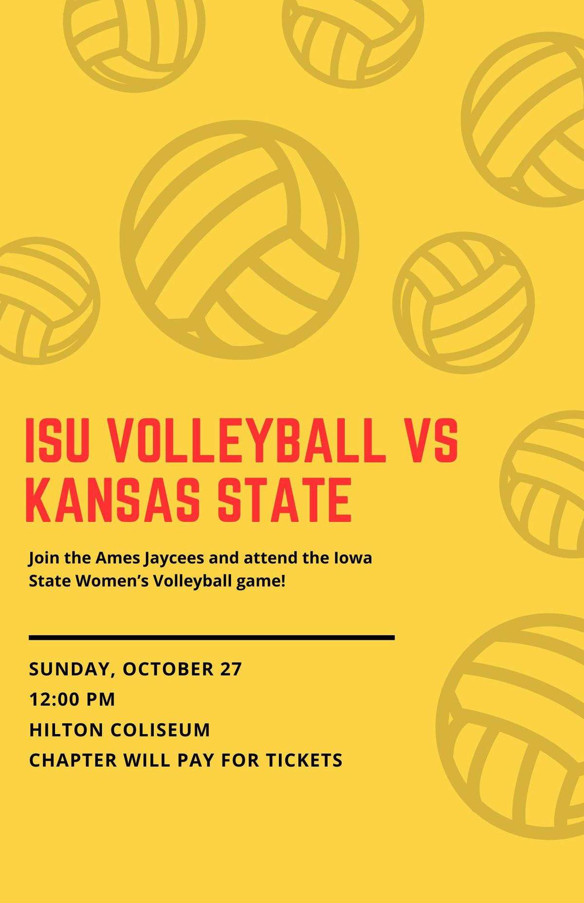 Iowa State Volleyball vs Kansas State