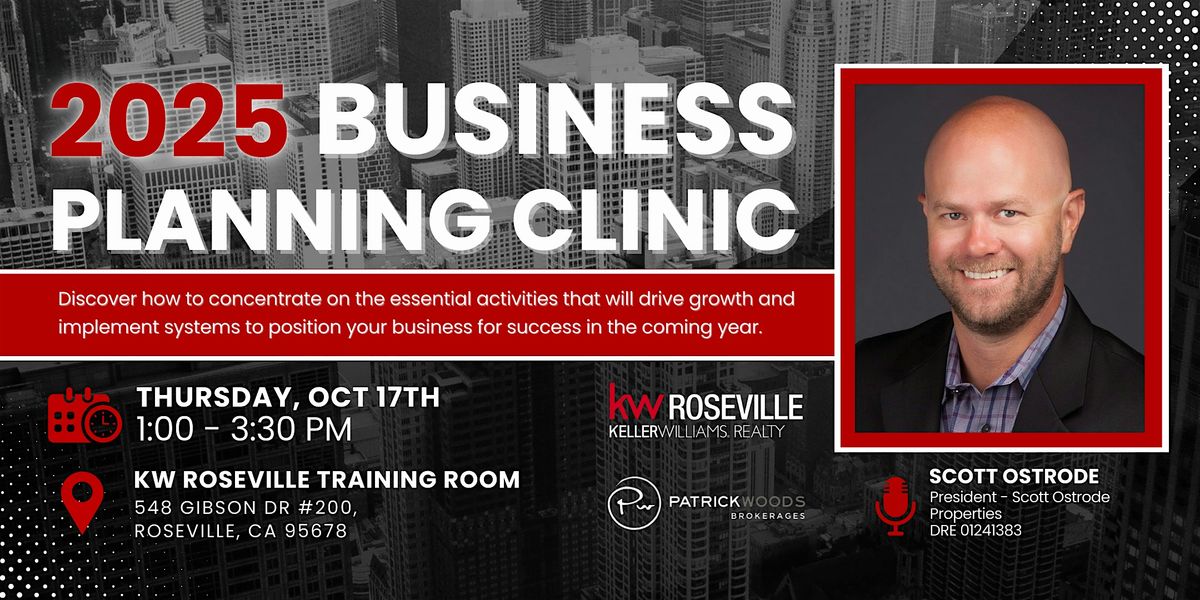 2025 Business Planning Clinic with Scott Ostrode