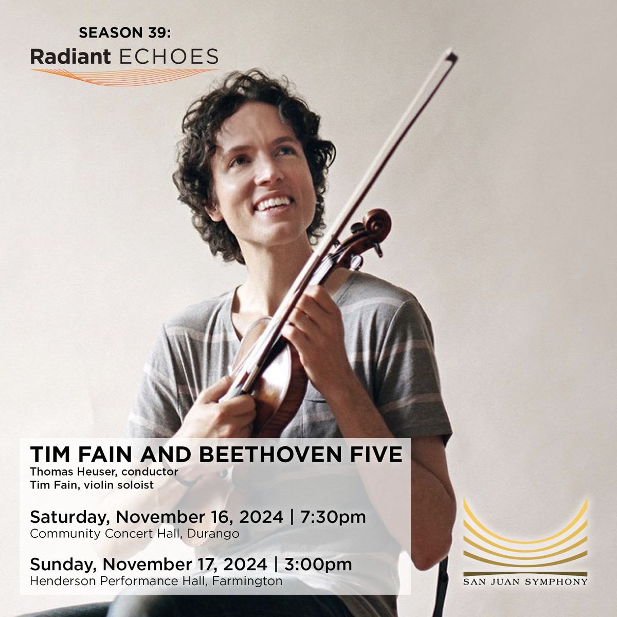 Tim Fain and Beethoven Five- Durango