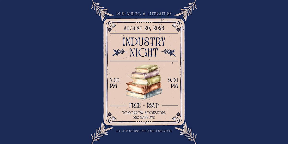 Industry Night: Publishing & Literature Networking @ Tomorrow Bookstore