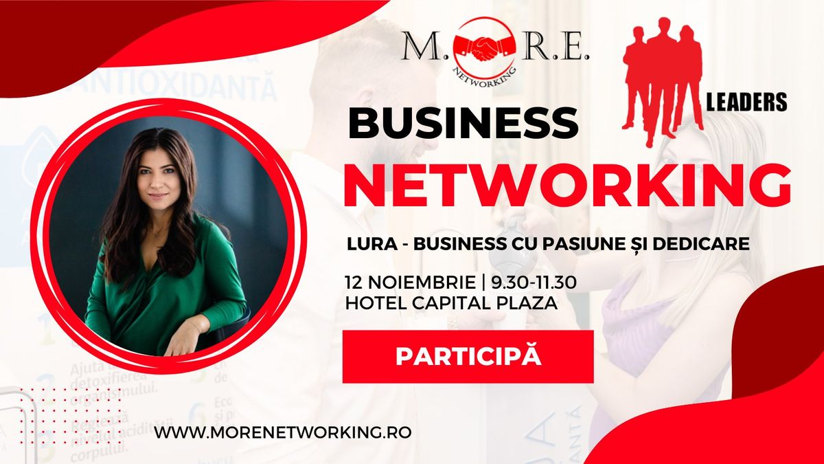 Intalnire de business networking Leaders 12 noiembrie