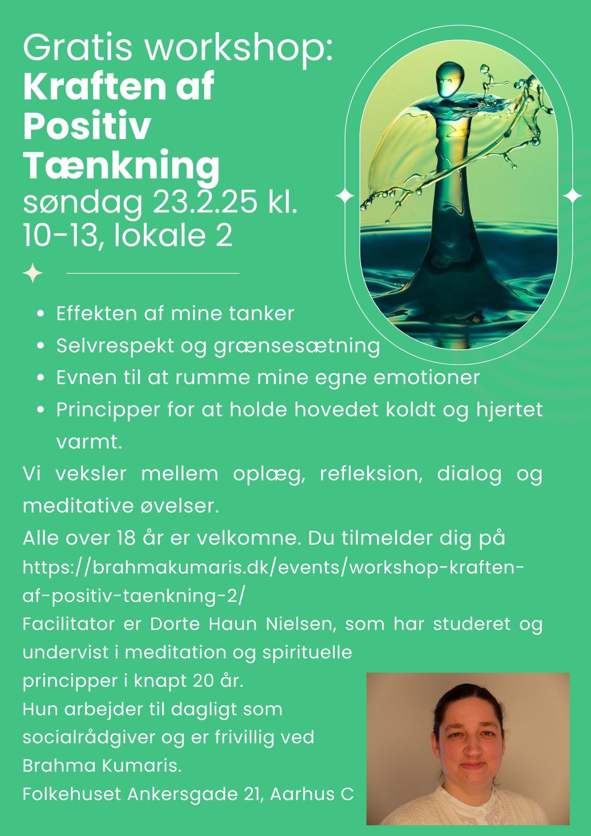 Gratis workshop: Kraften af Positiv T\u00e6nkning