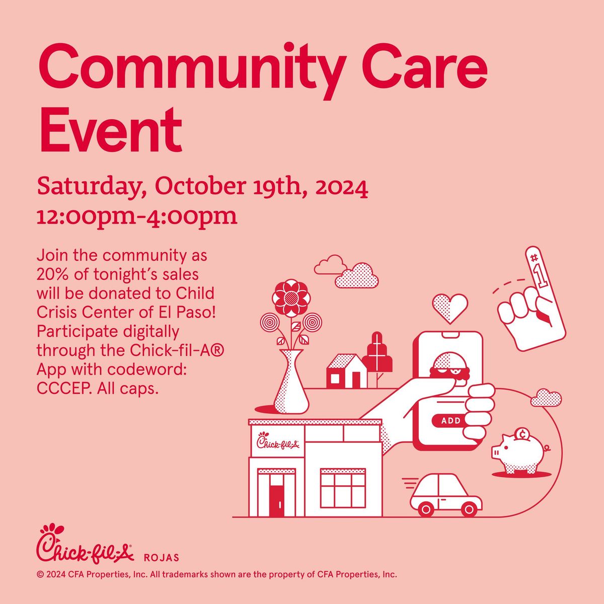 Community Care Event Chick-fil-a Rojas