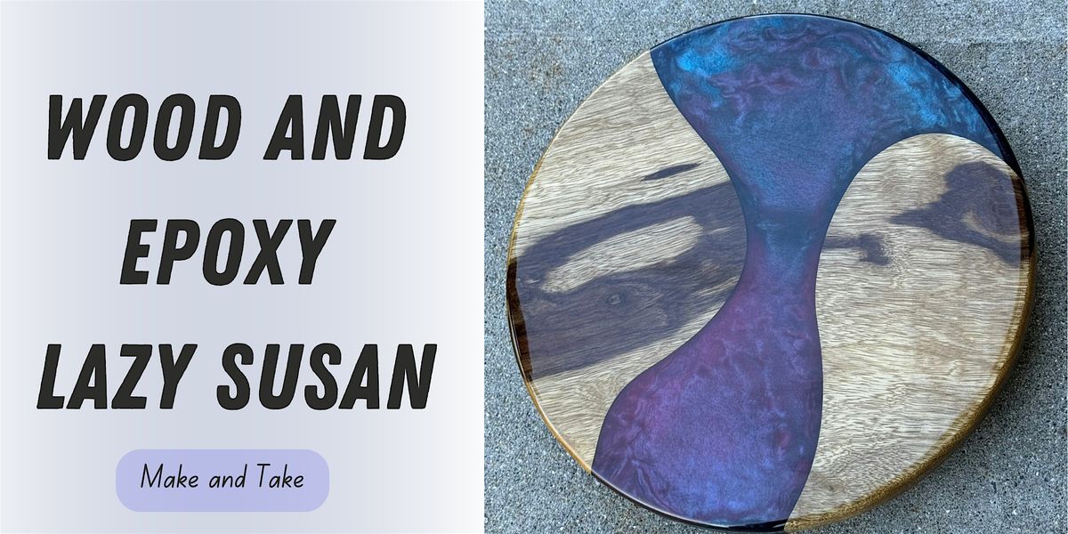 Wood And Epoxy Lazy Susan