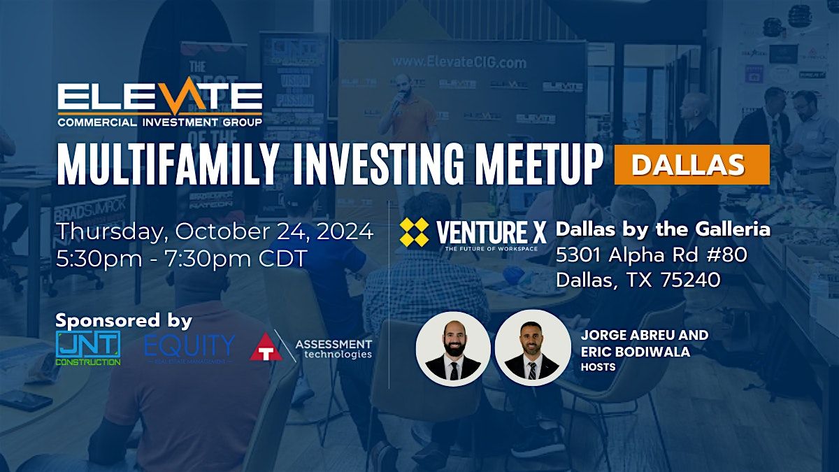 Elevate Multifamily Investing Meetup - Dallas