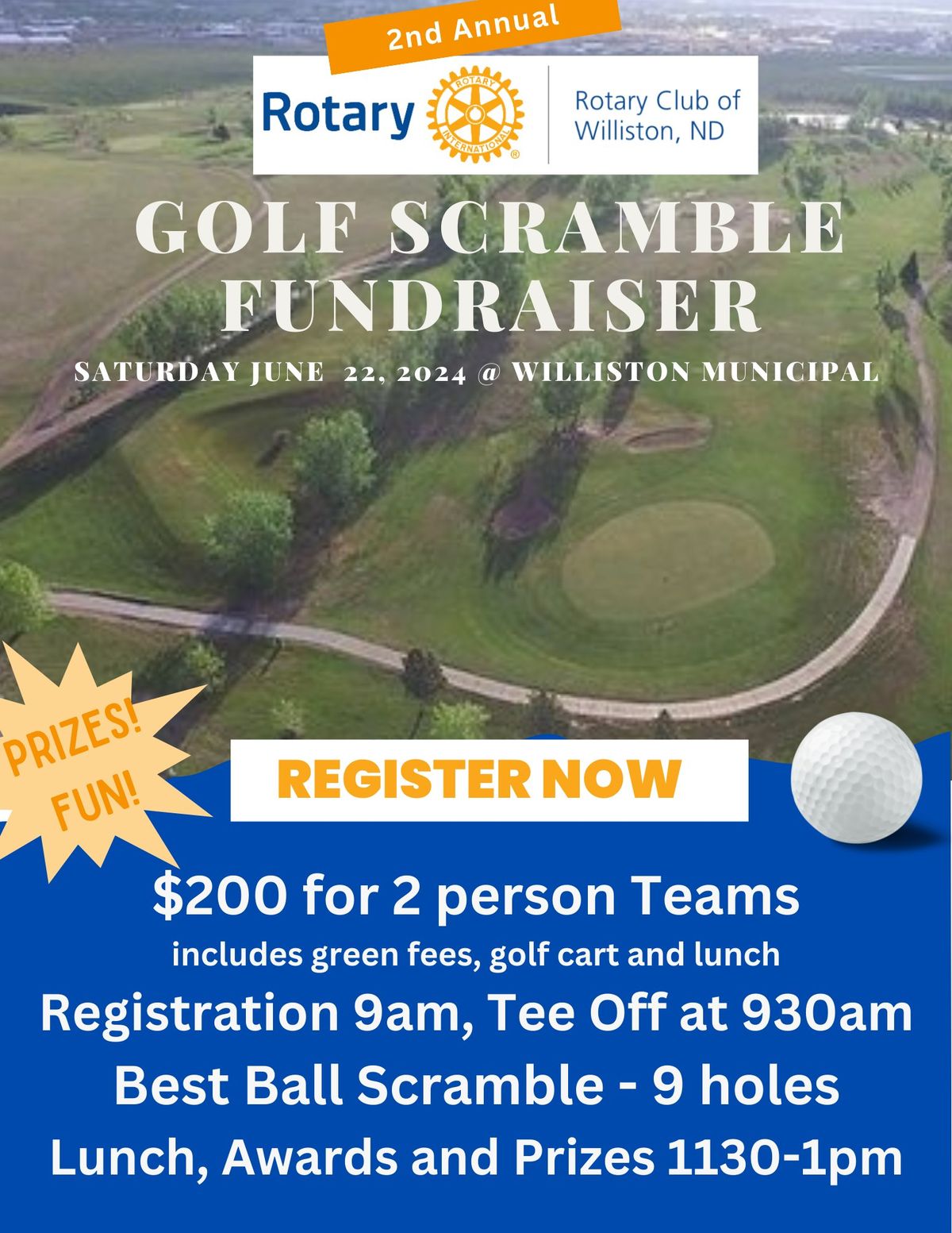 2nd Annual Rotary Golf Scramble Fundraiser