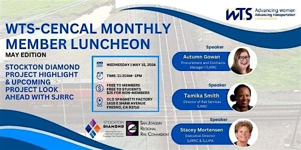 WTS-CenCal Monthly Membership Luncheon - May Edition 2024