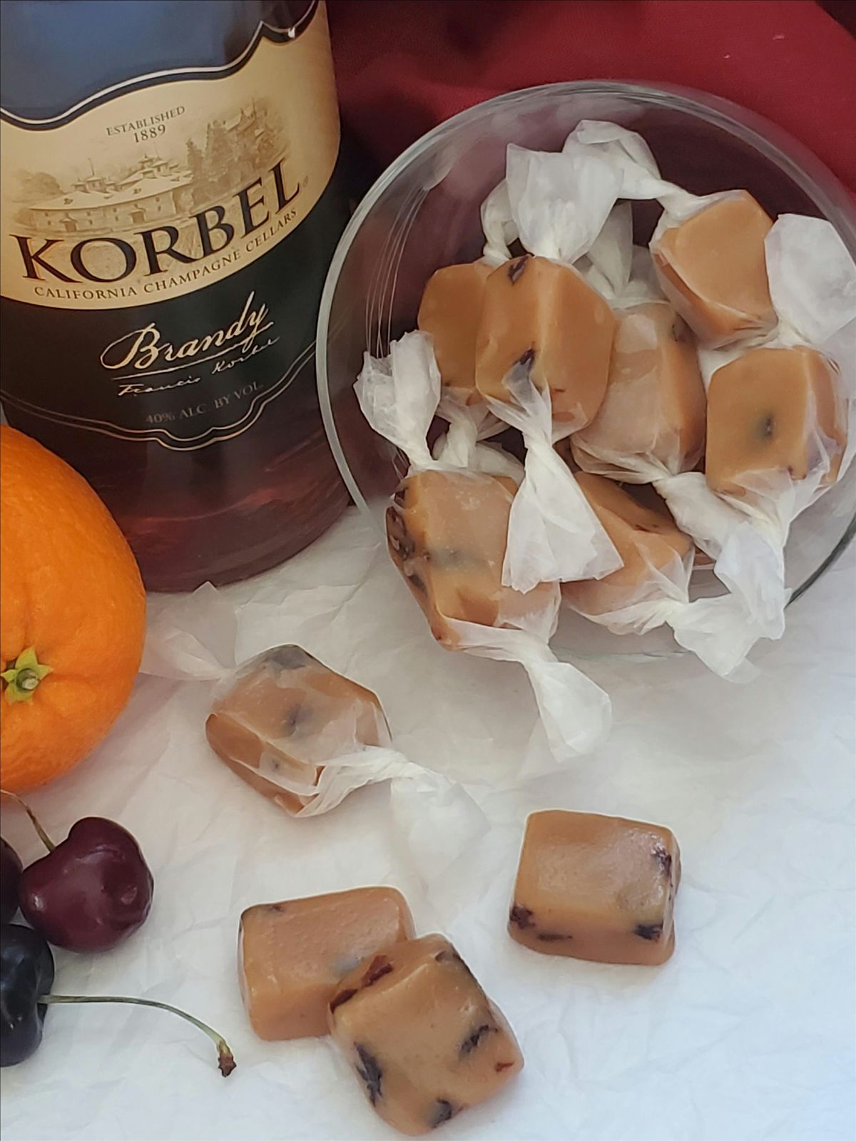 Brandy Old Fashioned Caramels & Caramel Sauce