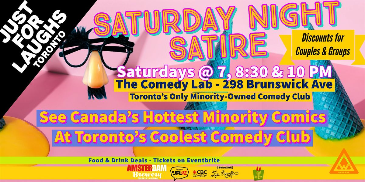 Saturday Night Satire Comedy Show - Late Show @ 10