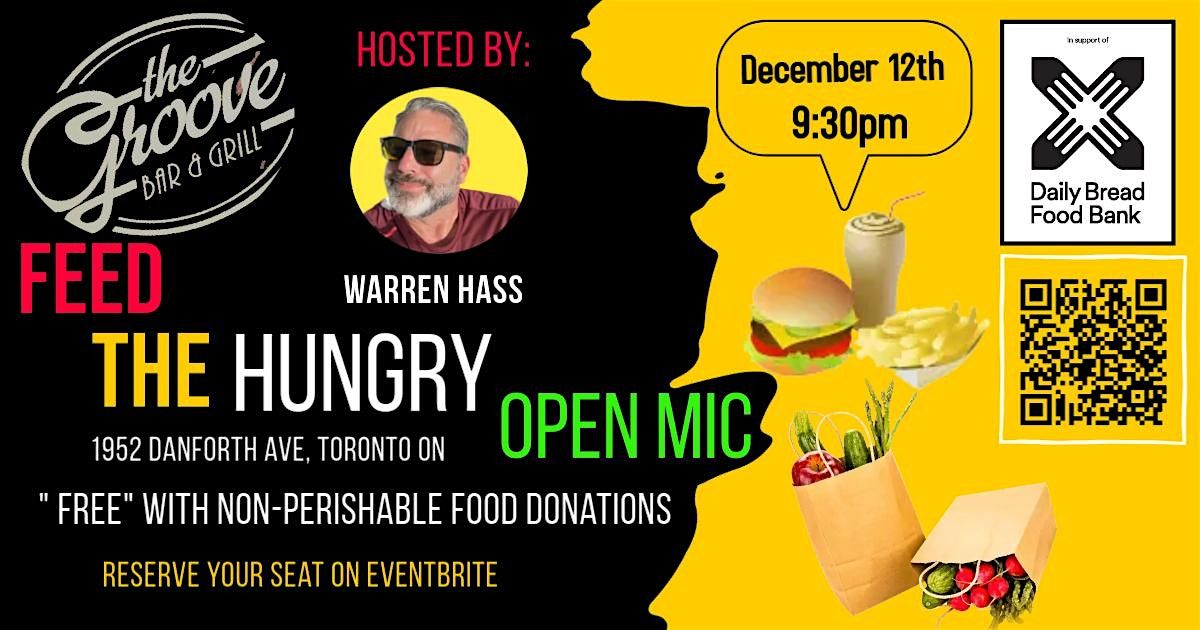 Join us on Thurs Dec. 12th for a Comedy Fundraiser  (Daily Bread Food Bank)