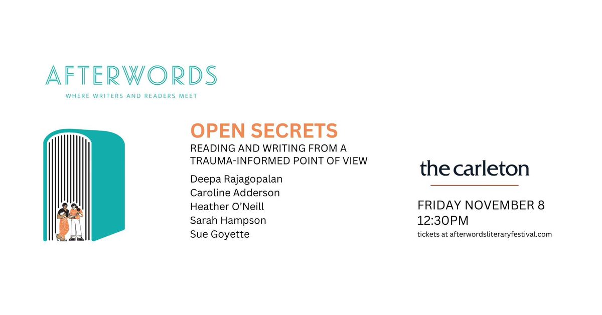 AfterWords Literary Festival presents Open Secrets